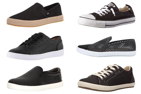 comfortable black sneakers women's